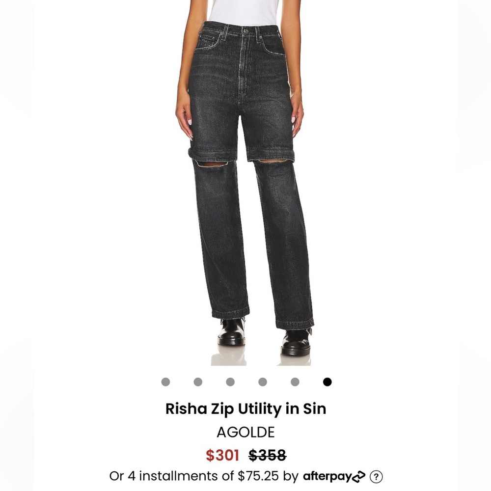 Agolde Risha Utility in Sin